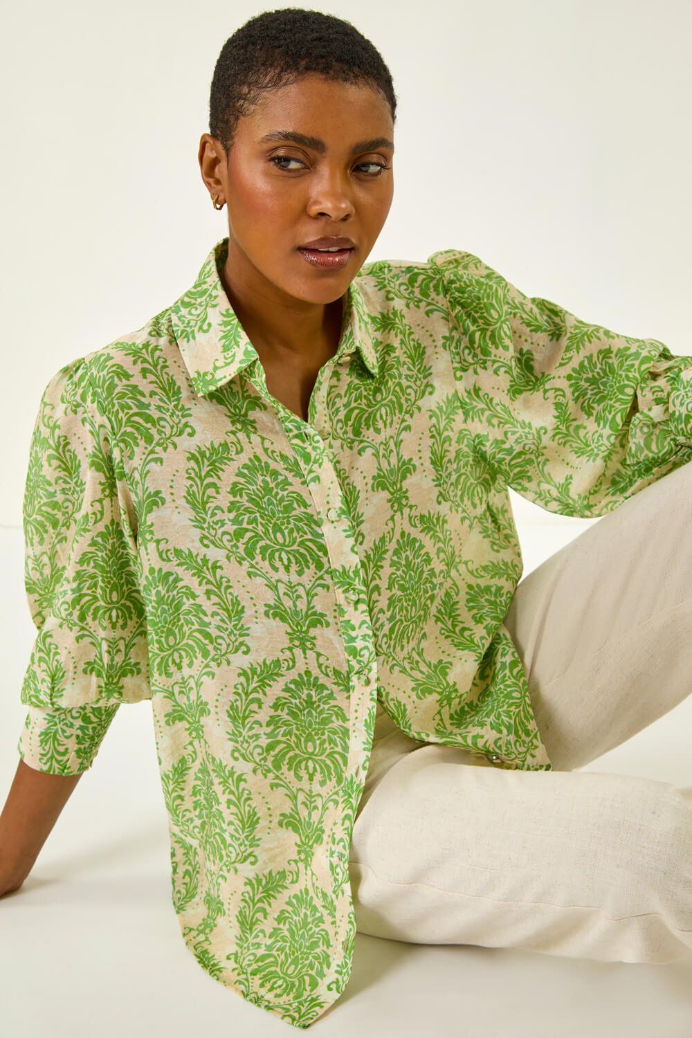 Patchwork Printed Shirt