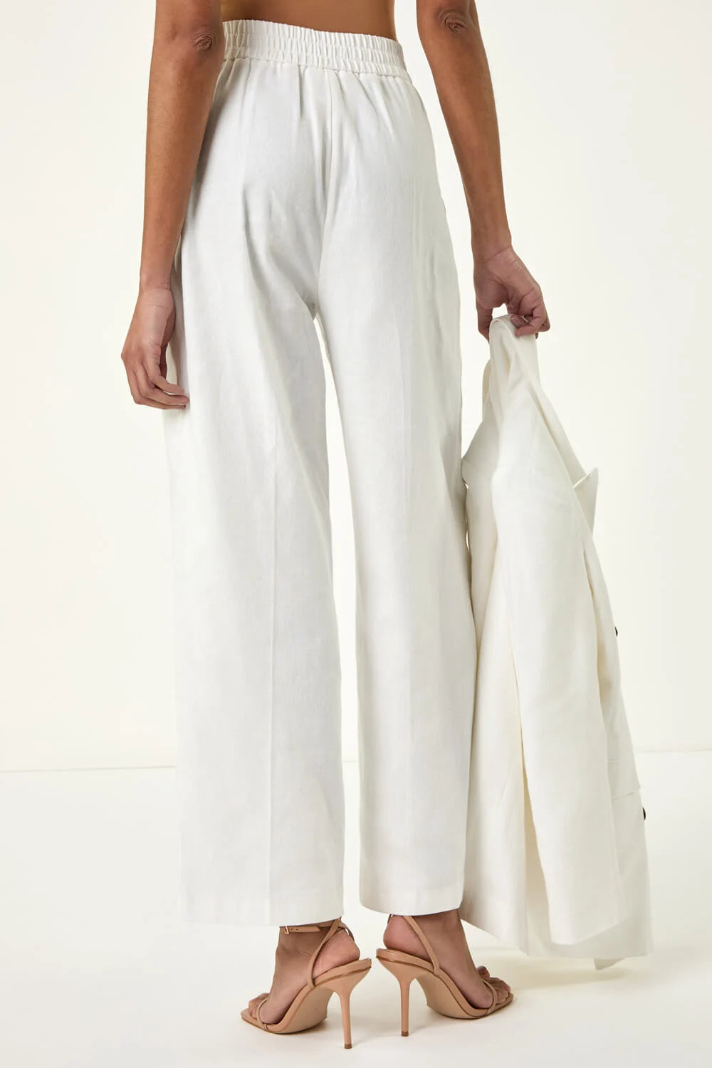 Smart Twill Wide Leg Pocket Trouser