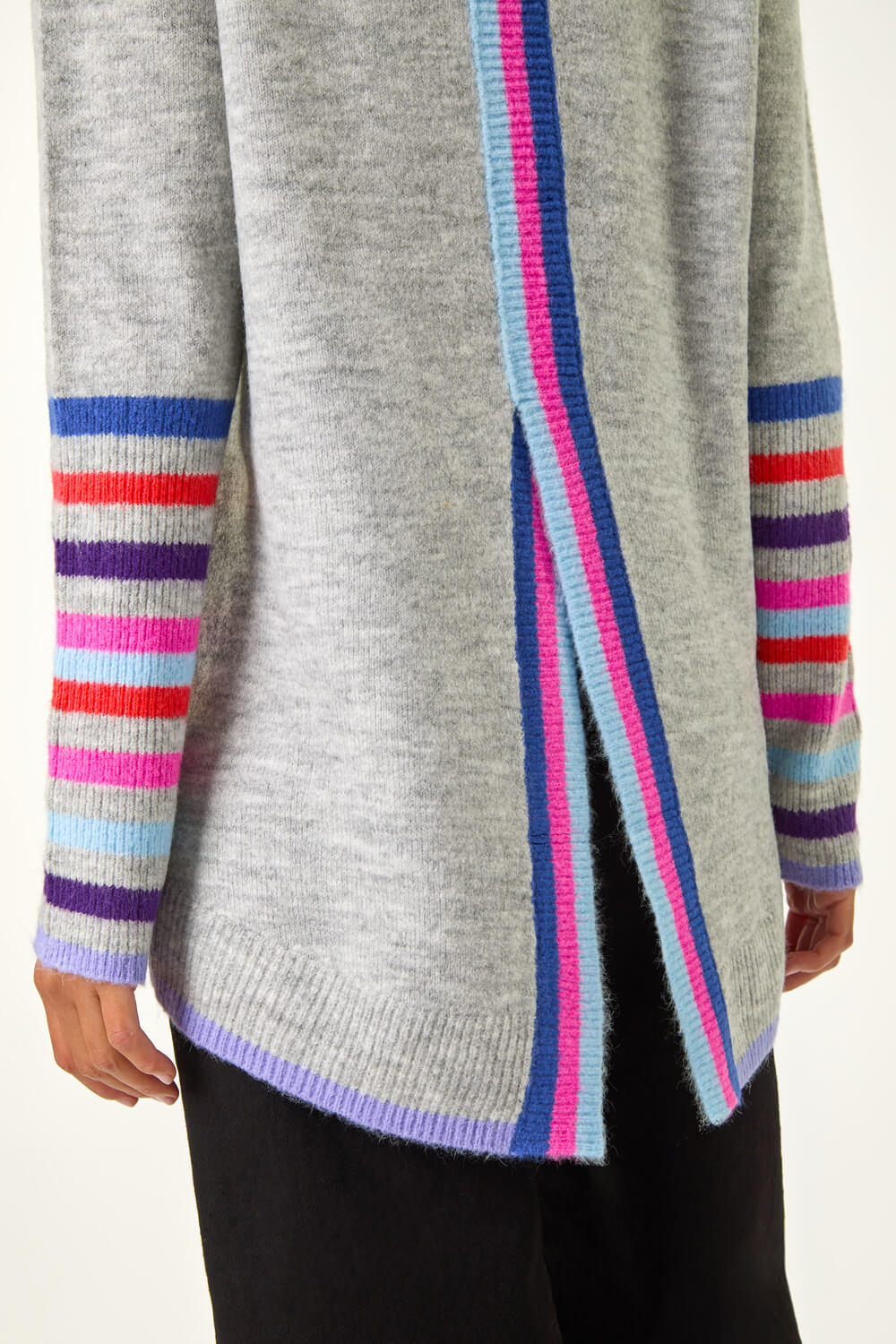 Contrast Stripe Detail Knit Jumper