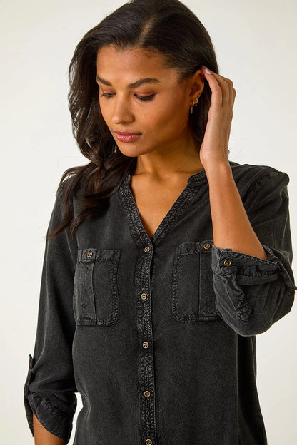 Buttoned Pocket Shirt