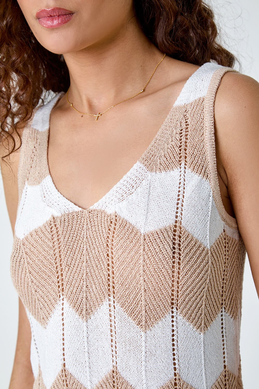 Chevron Stripe Knit Top