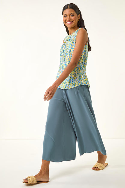 Palazzo Culotte Wide Leg Trouse