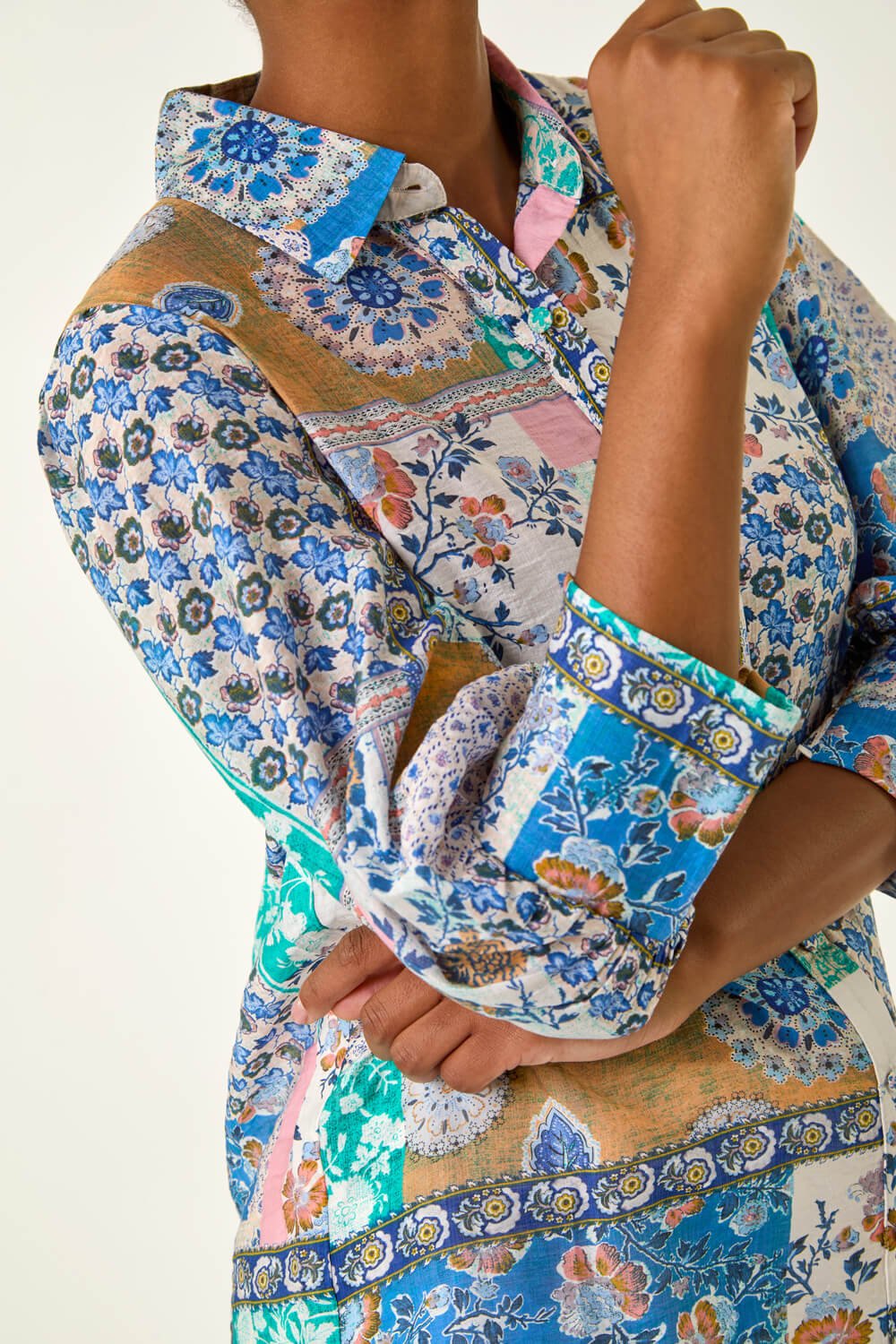 Patchwork Printed Shirt