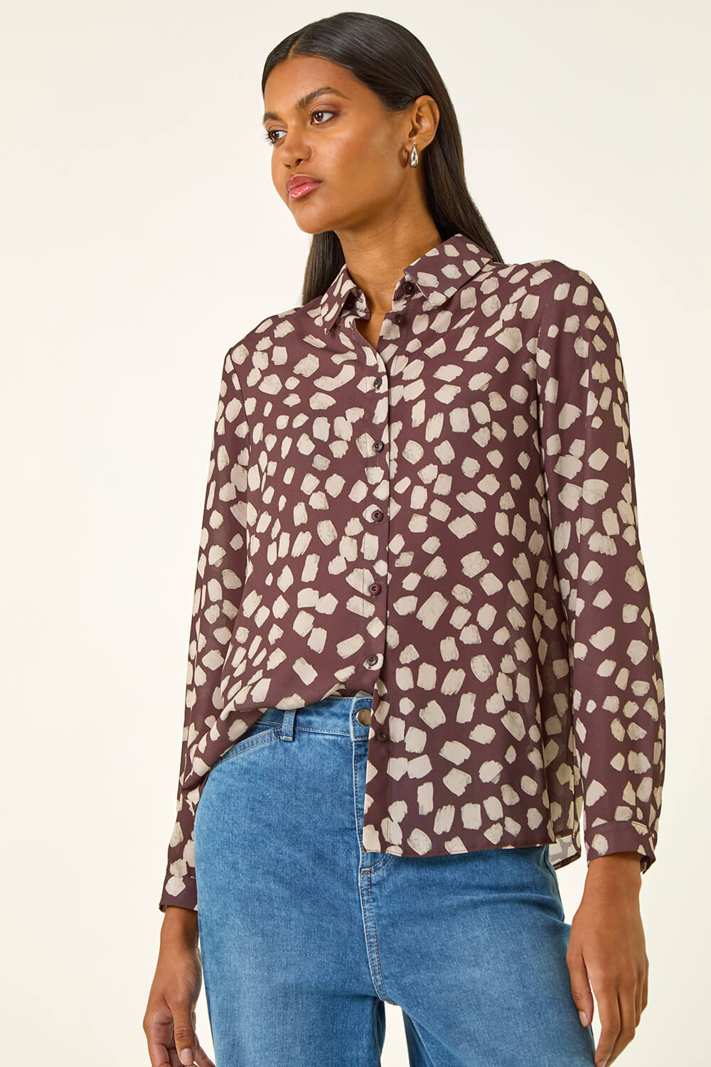 Abstract Spot Print Shirt