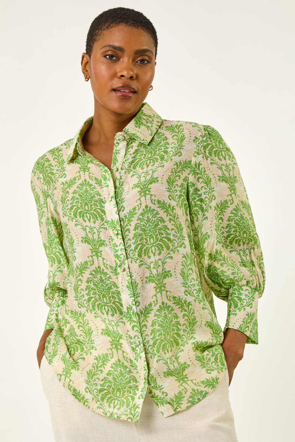 Patchwork Printed Shirt