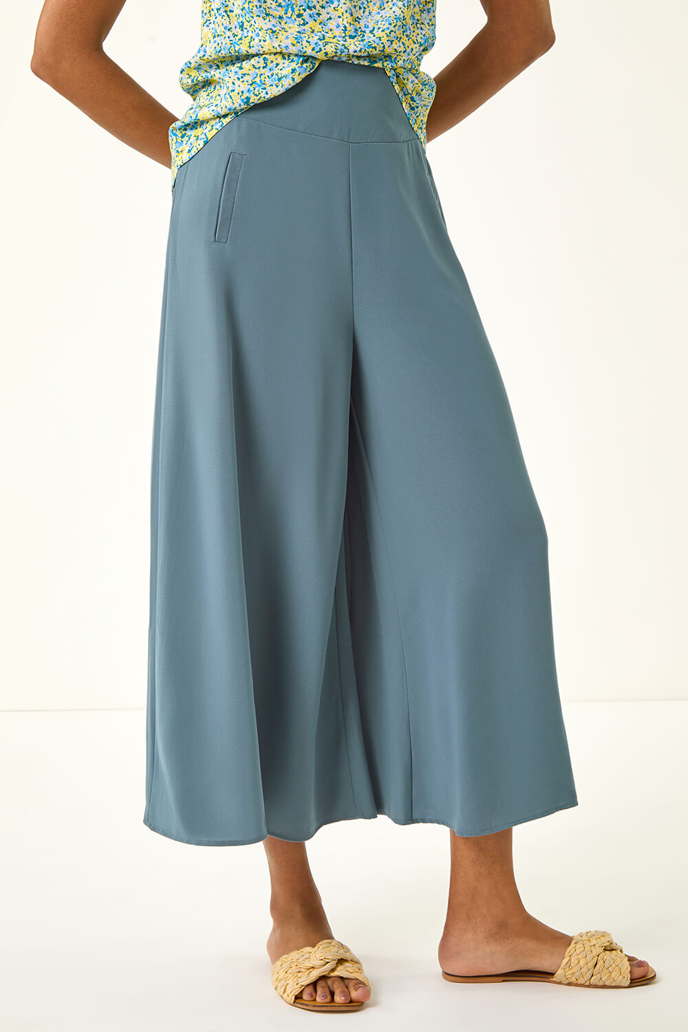 Palazzo Culotte Wide Leg Trouse