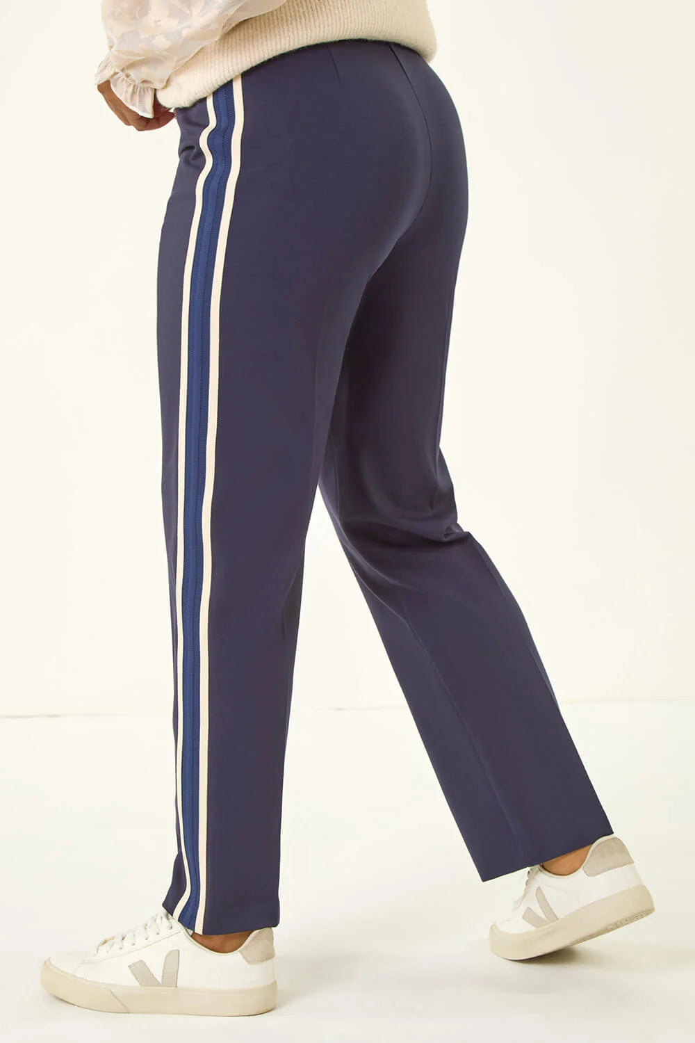 Petite Side Stripe Ponte Trouser
