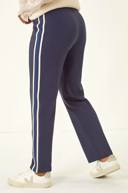 Petite Side Stripe Ponte Trouser