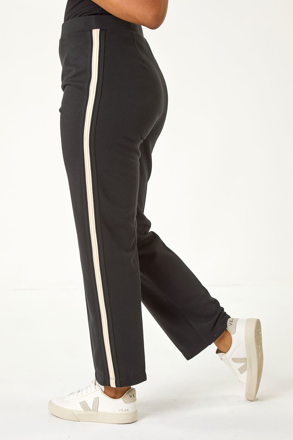 Petite Side Stripe Ponte Trouser