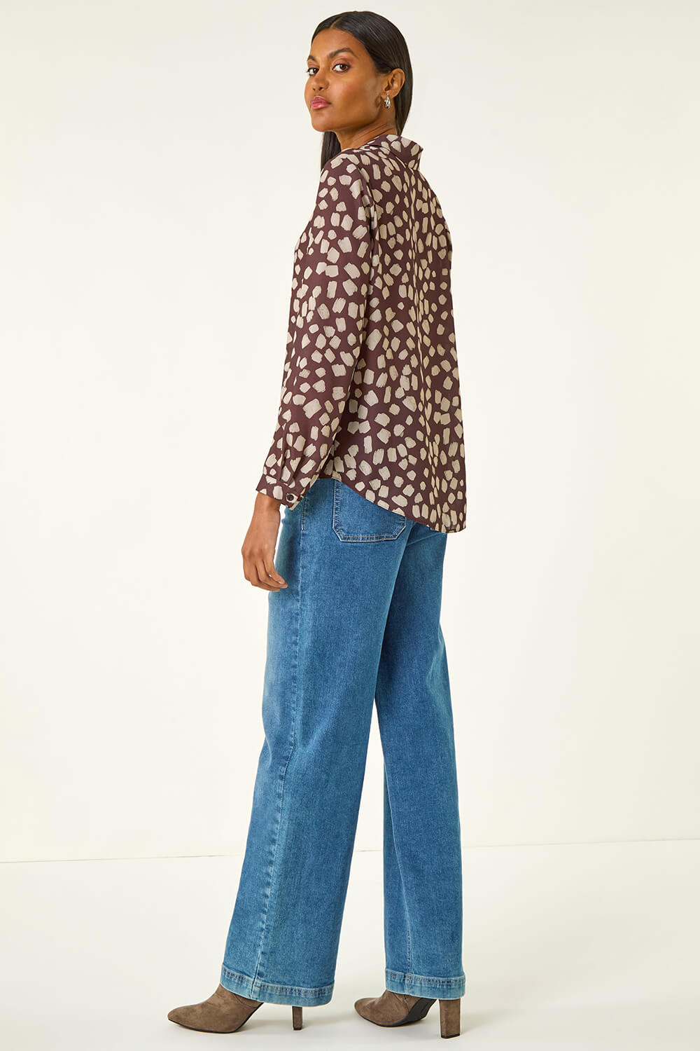 Abstract Spot Print Shirt